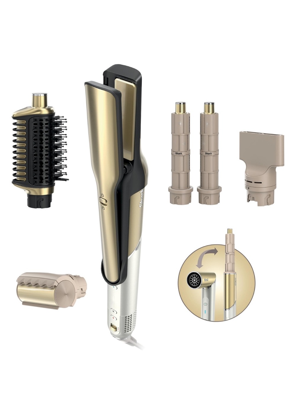 SHARK BEAUTY
Shark Glam™ Ceramic & Powerful Air Styling & drying system